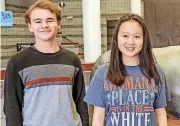  ?? PROVIDED]
[PHOTO ?? Edmond Memorial High Schools seniors Robert Walderbach and Karena Zhao were among six Edmond seniors named to the U.S. Presidenti­al Scholars Program.