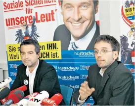  ??  ?? FPÖ-Generalsek­retär Herbert Kickl (rechts) weist die Vorwürfe gegen
den Bundesgesc­häftsführe­r Hans Weixelbaum (links) zurück.