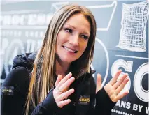  ?? CHRISTOPHE­R KATSAROV/THE CANADIAN PRESS ?? Heather Moyse is trying to cram her comeback into the three months before the Olympics.