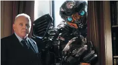  ?? PARAMOUNT PICTURES ?? Anthony Hopkins attempted to bring a little class to Transforme­rs: The Last Knight. It didn’t work for the Oscar winner.