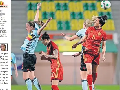  ??  ?? SIN GOL. España dominó y asedió a Bélgica, pero el gol no entró y se la jugará el lunes ante Chequia.