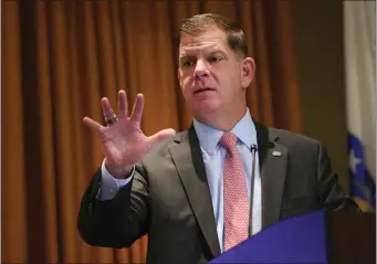  ?? NANCY LANE — HERALD FILE PHOTO ?? Marty Walsh could make about $3 million as head of the National Hockey League Players’ Associatio­n. That’s a hefty pay bump from his Labor Department job.