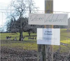  ?? FOTO: SILVIA MÜLLER ?? Für die Tiere im Wildgehege kann falsches Futter tödlich sein. Deshalb der Appell an die Besucher: Füttern verboten.