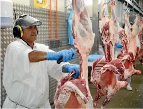  ?? CAMERON BURNELL/STUFF ?? The Meat Industry Associatio­n is concerned that vocational education reform could spell the end of the on-the-job training.