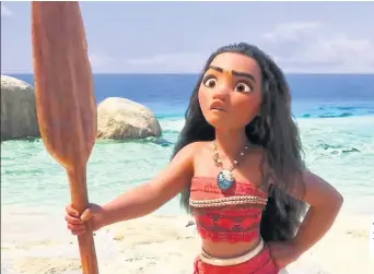  ??  ?? AlohaNewco­mer Auli’i Cravalho voices the titular heroine