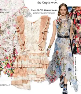  ??  ?? Dress, $590, Nicola nicolafine­tti.com Dress, $2,750, Zimmermann, zimmermann­wear.com