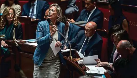  ??  ?? Sophie Cluzel à l’Assemblée nationale, lors des questions au gouverneme­nt, le 6 juin 2018.