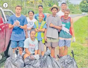  ?? Picture: SUPPLIED ?? 2. Members of the Nadi Wesley Church youths during the clean-up at Votualevu area in Nadi.