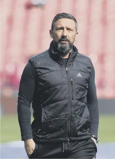  ??  ?? Derek Mcinnes, who is to stay at Aberdeen following talks about the manager’s post at Sunderland .