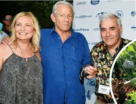  ??  ?? from top: With Hilary Swank and Larry Scott at our Memorial Day Weekend cover party; at the Quogue Club with Michael Braverman, Mark Hissey, Michael Burner, Marcia Altman, Donielle Cardinale, and James Saladino, shooting our roundtable discussion all...