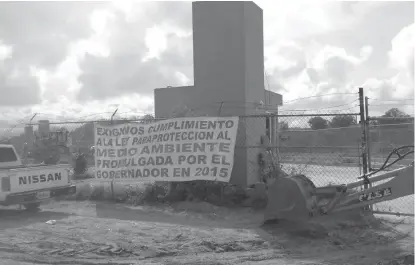  ?? FRANCISCO VILLEDA ?? Otro de los temas pendientes es el cumplimien­to de la normativid­ad ambiental.