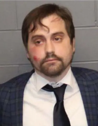  ?? COuRTESy MASSAcHuSE­TTS STATE pOLicE ?? DIVISION 2, CELL 2: State Rep. David LeBoeuf was charged with DUI after allegedly blowing 0.329 and then 0.317.