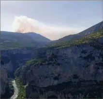  ?? (Photo Dr/parc du Verdon/odile Guillard) ?? À quelques kilomètres à vol d’oiseau du camp militaire de Canjuers, le joyau des gorges du Verdon, site Natura 2 000.