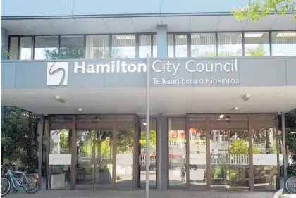  ?? ?? Hamilton City Council decided on a 16.5 per cent rates increase in 2024/25.