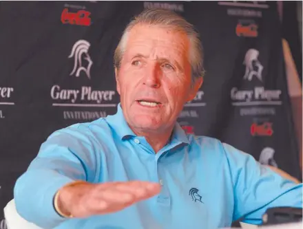  ?? Picture: Gallo Images. ?? MAKING A DIFFERENCE. Gary Player’s Invitation­al Tournament at Sun City this weekend raises funds for various charities.