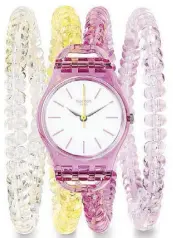  ??  ?? Sunny Day: Girls just want to have fun. With a plastic bead double tour bracelet that wraps twice around your wrist, this is an unconventi­onal timepiece for the unconventi­onal woman.