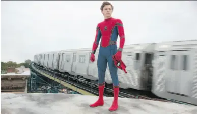  ?? CHUCK ZLOTNICK/COLUMBIA PICTURES-SONY ?? Tom Holland stars in Spider-Man: Homecoming, a movie that relies heavily on the visual effects produced by Sony Pictures Imageworks.