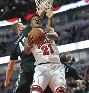  ?? | GETTY IMAGES ?? Jimmy Butler will face off against his old team first at the United Center and then in Minnesota.