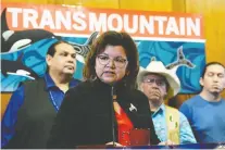  ?? JENNIFER GAUTHIER/REUTERS ?? Tsleil-waututh Nation Chief Leah George-wilson says she will now consult with her community before deciding what their next move will be in trying to stop the constructi­on of the pipeline..