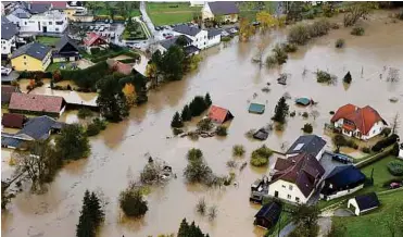 ??  ?? 622.00 Euro Schadeners­atz fordert Lavamünd vom Verbund nach der verheerend­en Flut