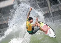  ?? MARK RALSTON /AFP ?? Nº 1. Medina deu show na piscina de ondas de Kelly Slater