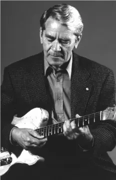  ??  ?? Jazz guitarist Ed Bickert, who was born in small town Manitoba, worked with the likes of Moe Koffman, Dizzy Gillespie, Paul Desmond, Rosemary Clooney and many other jazz greats during his lengthy career.