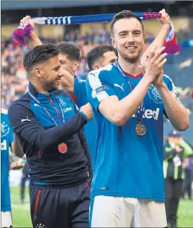  ??  ?? MEDAL WINNER: Danny Wilson celebrates last weekend’s Petrofac Cup victory