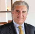  ??  ?? FOREIGN Minister Shah Mehmood