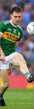  ??  ?? Jack Barry, who made such a big impression for Kerry in last year’s championsh­ip, has been struggling with injury and only came off the bench to help rescue Na Gaeil in their All-Ireland semi-final cliff-hanger.