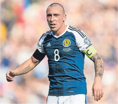  ??  ?? Scott Brown is exactly the type of player Scotland needs, but we must respect his decision to quit the internatio­nal scene.