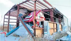  ?? PEDRO PORTAL/MIAMI HERALD ?? The Treasure Cay fire station building in Abaco, as seen Wednesday, was destroyed by Hurricane Dorian.