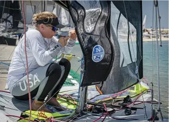  ?? photo: allison chenard ?? Premium boatspeed starts with a raceready boat. On the water, it’s about good starts and consistent straight-line speed.