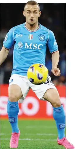  ?? LAPRESSE ?? Stanislav Lobotka, 29 anni, 151 gare in azzurro con 2 gol
