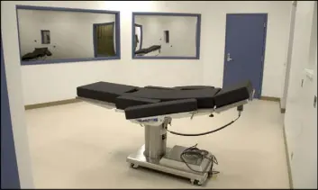  ?? Nevada Department of Correction­s The Associated Press file ?? A new Nevada execution chamber was completed in 2016 at Ely State Prison. The chamber has never been used, and the state does not have drugs for an execution.