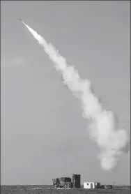  ?? PROVIDED TO CHINA DAILY ?? An FM-3000 anti-aircraft missile is launched in a test.