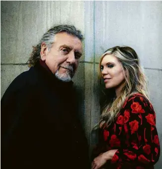  ?? Divulgação ?? Robert Plant e Alison Krauss, que lançam disco juntos