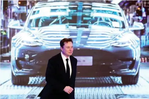  ?? (Reuters) ?? Critics say Musk is distracted by his work at Twitter