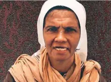  ?? AFP ?? This grab from a video provided by the SITE Intelligen­ce Group taken on 2017 shows Colombian nun Gloria Cecilia Narvaez Argoti held by Al Qaida’s Mali group.