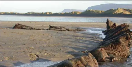  ??  ?? Streedagh beach where Vitaliy Pecheroha (41) died suddenly while snorkellin­g and spear-fishing in June 2017.