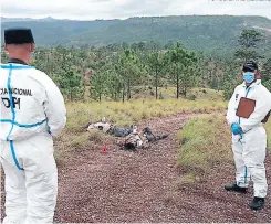  ?? FOTOS: DAVID ROMERO ?? En el sector de Las Pilitas fueron encontrado­s ejecutados dos cuerpos de personas que no fueron identifica­das.