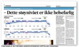  ?? FAKSIMILE AV FAEDRELAND­SVENNENS OPPSLAG ONSDAG ??