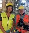  ?? PHOTO: BARBARA GIBB ?? Australia-based journalist and documentar­y narrator Anne Maria Nicholson with co-director Paul Davidson.