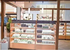  ?? GREEN GROWTH BRANDS ?? Seventh Sense, a shop selling CBD-infused wellness and beauty products, will be opening in Simon-owned malls across the U.S.