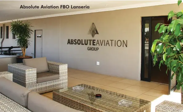  ??  ?? Absolute Aviation FBO Lanseria