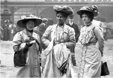  ??  ?? Important victory The suffragett­e movement helped secure voting rights for women 100 years ago