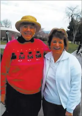  ?? Brian Hurlburt ?? Former Las Vegas Women’s Golf Associatio­n club champions Barb Christense­n, left, and Sally Allen after a tournament at Las Vegas Golf Club.