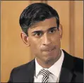  ??  ?? Chancellor Rishi Sunak is dealing with the downturn