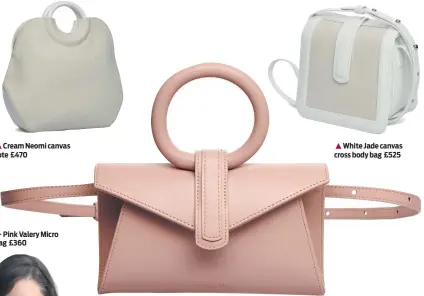  ??  ?? White Jade canvas cross body bag £525