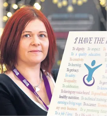  ??  ?? Rape and Sexual Abuse Centre Perth and Kinross manager Jen Stewart backs change.