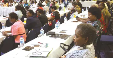  ??  ?? Delegates at the launch of the Women Manifesto in Harare recently